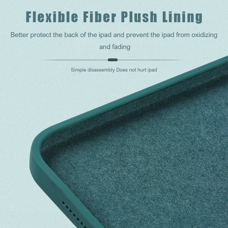 Silicone Líquido Original para 2023 2023 Ipad Pro 11 12.9 Polegada Case para 2023 Ipad Mini6 para 2023 ar 10.9 Case Case de - Imagem 3