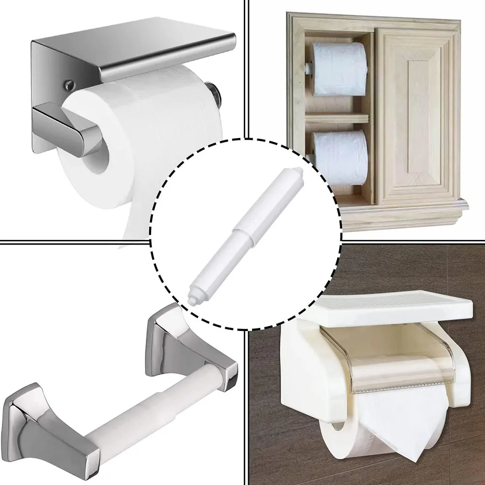 1/3PCS Scroll Toilet Paper Holder Plastic Replacement Insert Paper Core Holder Bathroom Toilet Supplies