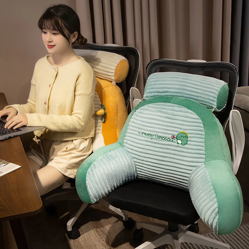 기숙사 침대 독서 및 놀이 소파 허리 지지대, 사무실 침대 옆 쿠션, 큰 등받이 침대 옆 베개, 65x45x25cm