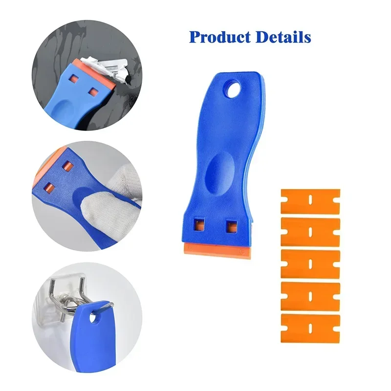 Car Glass Scraper Blades Window Sticker Remover Auto Squeegee Tool Ceramic Hob Razor Blade Cleaner
