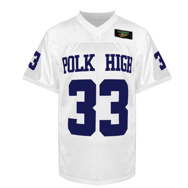 Maillot De Football Al Bundy Polk High #33 – Homme Taille M – Bleu