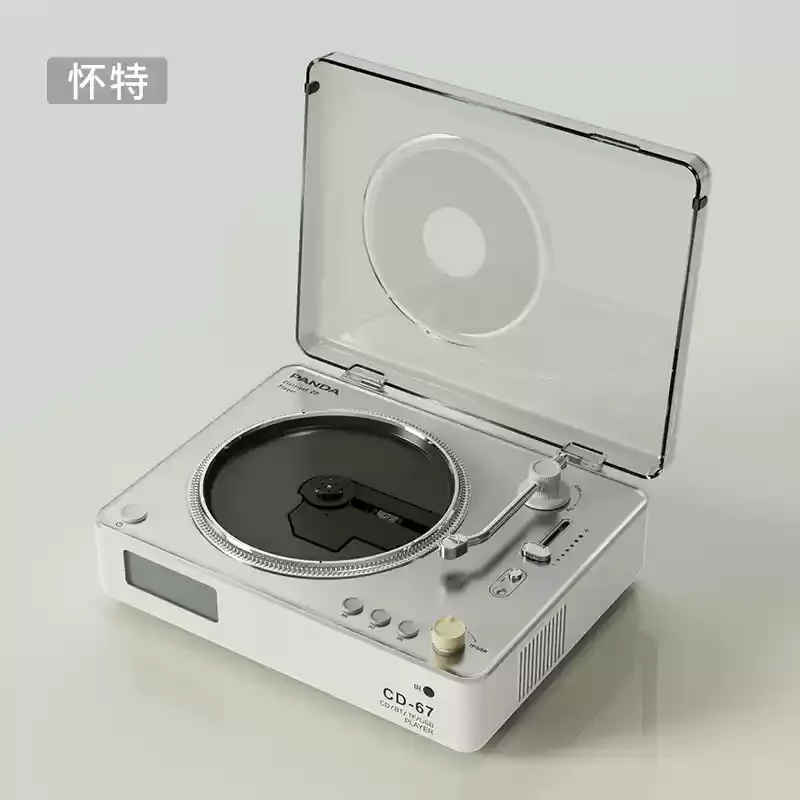 Panda CD Player CD67 Classic Retro Speaker Disc CD Sound System