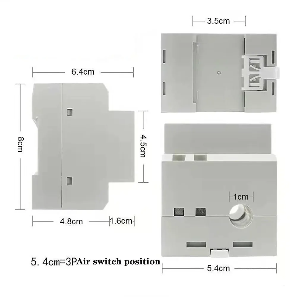 Voltage current monitor 6IN1 Din Rail AC Monitor 110V 220V 380V 100A Voltage Current Power Factor Active KWH Electric Energy Frequency Meter