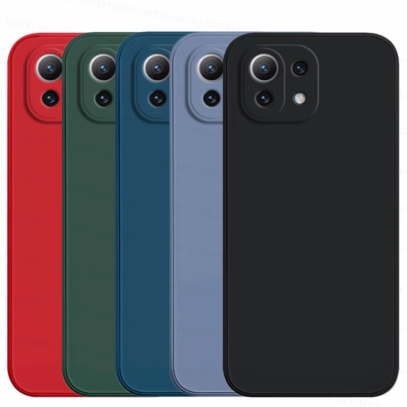 Per Xiaomi Mi 11 Custodia Cover Xiaomi 13 12 Lite 11I 11T 12T 13 Pro Cover Per Telefono In Silicone Liquido Antiurto Redmi Note 10 11S 11 Pro