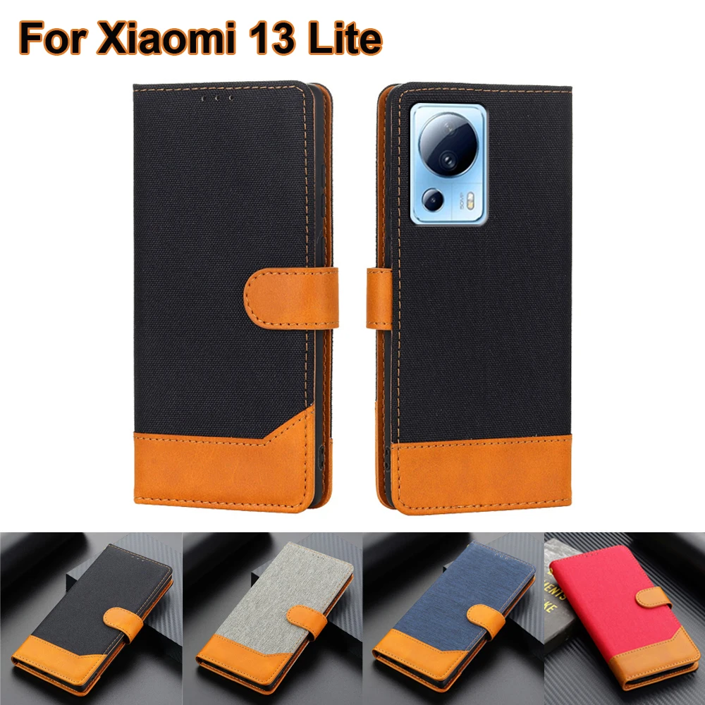 Wallet Case for Xiaomi 13 Lite 13Lite чехол Magentic Phone Cover For Xiaomi  Civi 2 Civi2 Funda Coque Capa Etui with Card Pockets - AliExpress