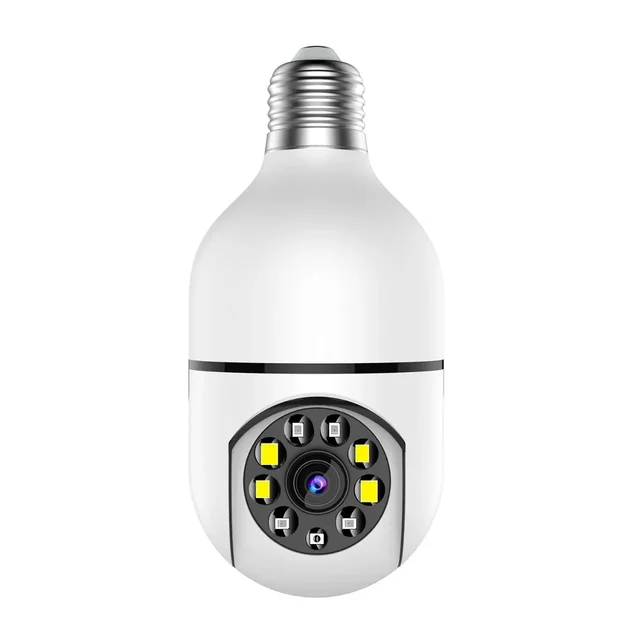 ICSEE 2MP Wifi Bulb E27 Surveillance Camera Color Night Vision 360° Rotating Automatic Human Tracking Two-way Talk Smart Home 5