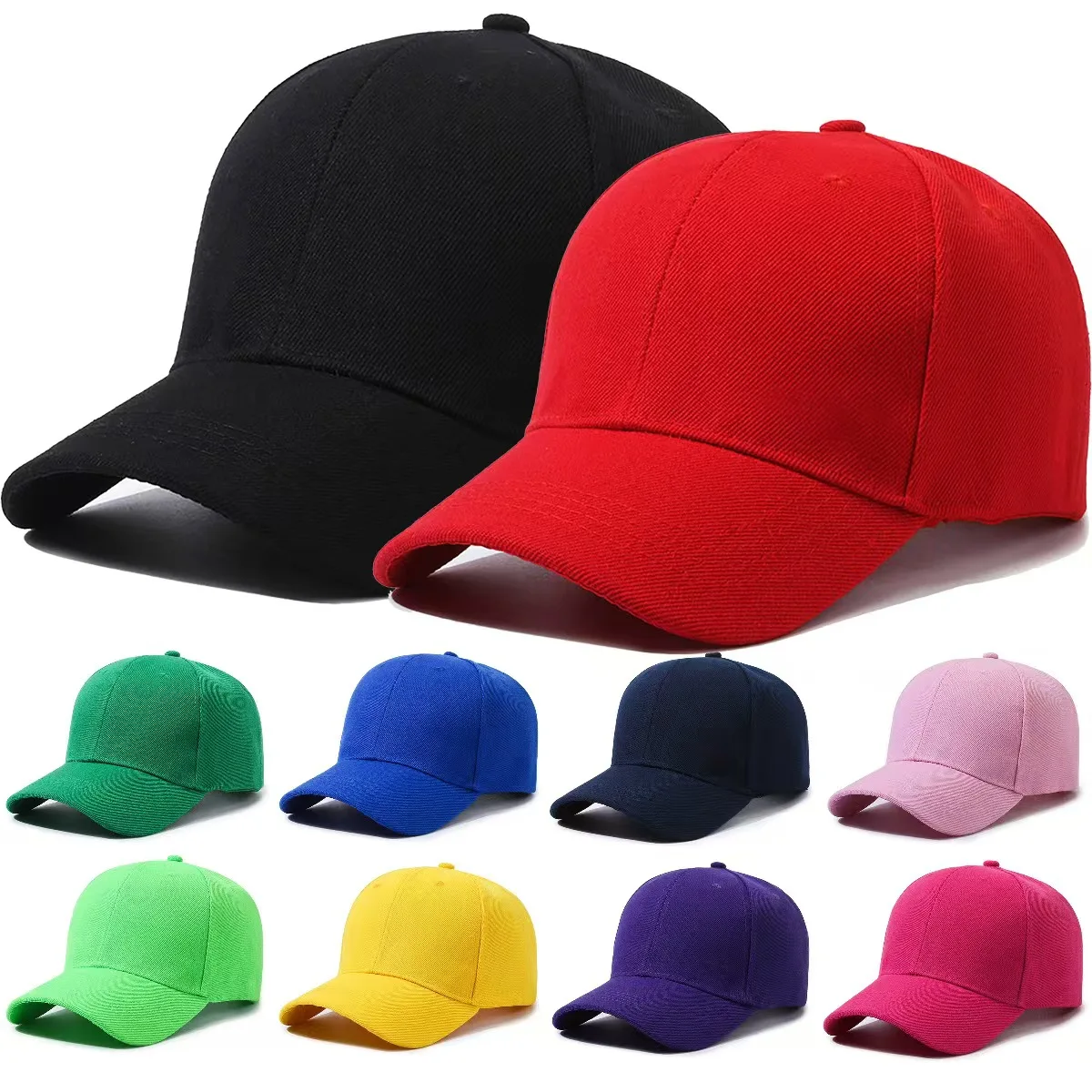1PC Unisex Cap Casual Plain Baseball Cap Adjustable Snapback Hats For Women Men Hip Hop Street Dad Hat 1PC Unisex Cap Casual Plain Baseball Cap Adjustable Snapback Hats For Women Men Hip Hop Street Dad Hat