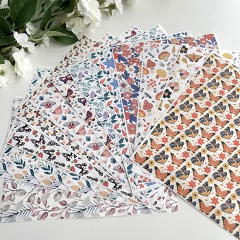 폴리머 클레이 귀걸이 제작용 꽃 전사지, 가을, 고사리 잎, DIY 도구