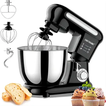 Robot da cucina da 1 pezzo, impastatrici con testa inclinabile, impastatrice elettrica da cucina, per ausiliari domestici, ciotola in acciaio inossidabile da 1000 W 3,5 litri (spina UE) 1