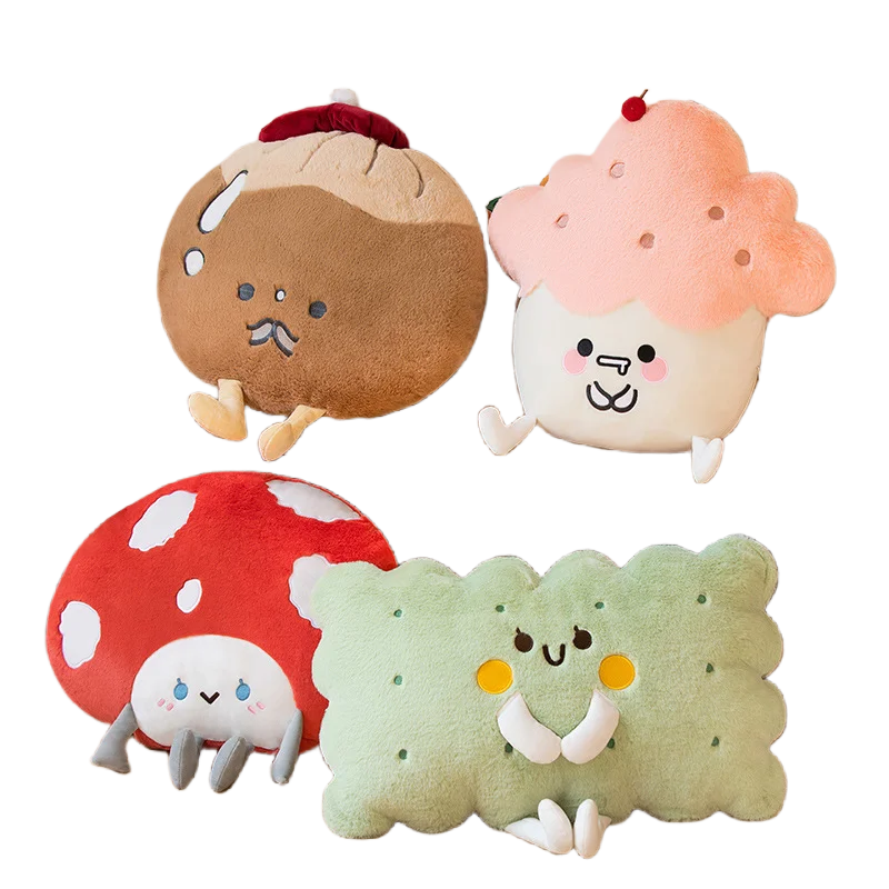 

Cartoon Cute Ice Cream Cake Beautiful Plush Doll Baby Sleeping Snack Pillow Home Decor Birthday Girl Heart Stuffed Toys Soft