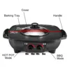220V 1600W Oven Hot Pot Electric Multi Cooker Durable Hotpot Non-Stick BBQ Roasting Baking Plate for Barbecue Kitchen Cookware 5