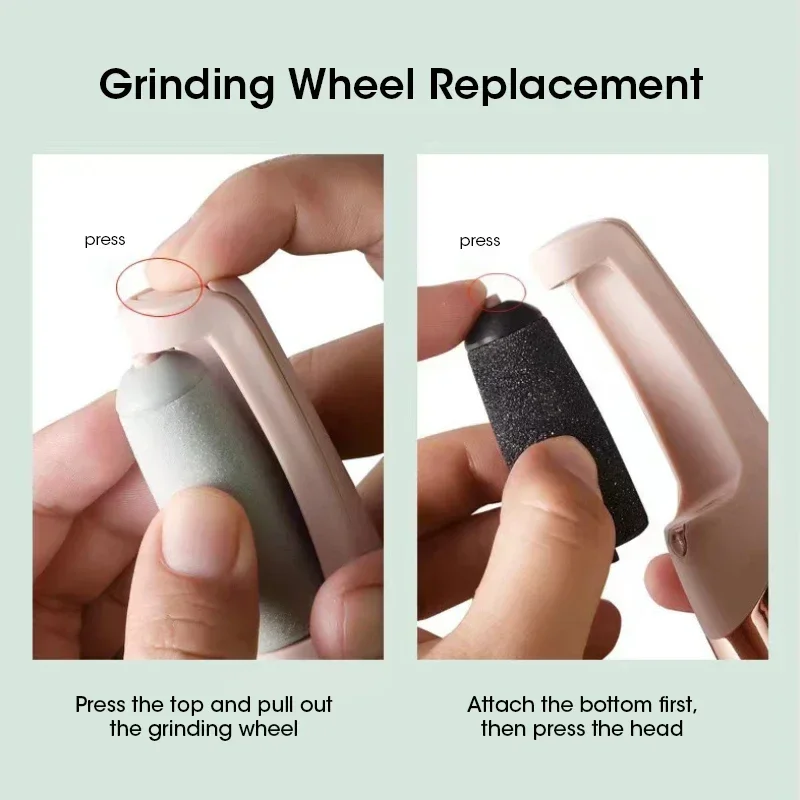 USB Electric Foot File Foot Pedicure Tools Grinder Dead Skin Callus Remover Hard Cracked Remove Callus Rubbing Pedicure FootCare