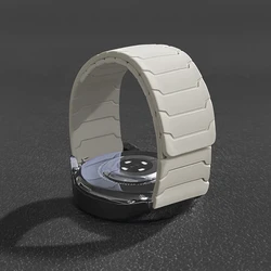 Magnetic Silicone Bracelet Strap - Versatile 18mm/20mm/22mm Design - Huwei gt 6 5 4 46mm (Starlight)