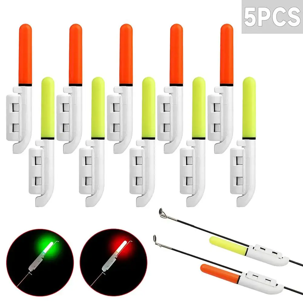 

5Pcs LED Glow Lamp Waterproof Luminous Glow Sticks With Buckle Night Fishing Bite Alarm For Sea Fishing Rod