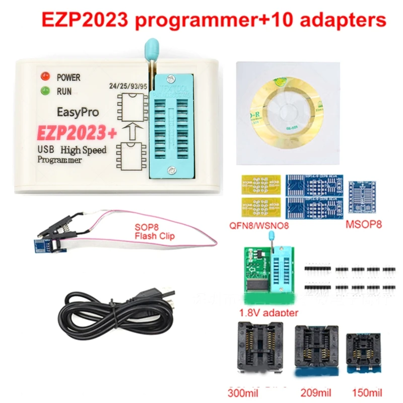 EZP2023 USB ���� ���α׷��� ���� 25 �÷��� SPI 24 25 93 95 EEPROM for Windows 2000/XP/Vista/Win7/8/10 T84C