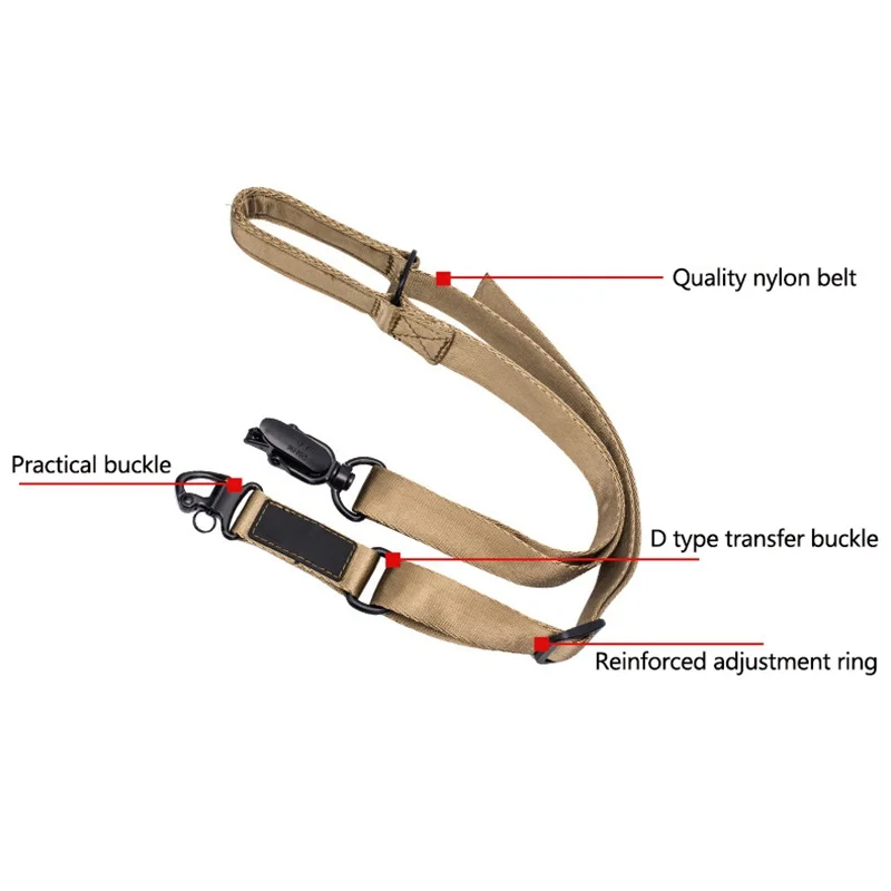 MS2 Tactical Strap Outdoor Task Rope Strap Nylon Multifunctional Tactical Single Double Point Tactical Strap Rope