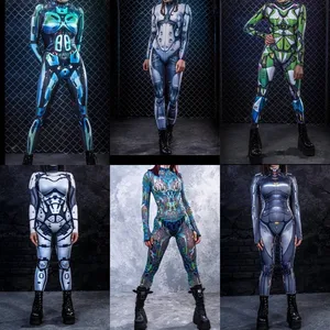 3D Digital Printed Unisex Adult Role Play Cosplay Costume Women Men Halloween Party  Jumpsuit Carnival Outfit