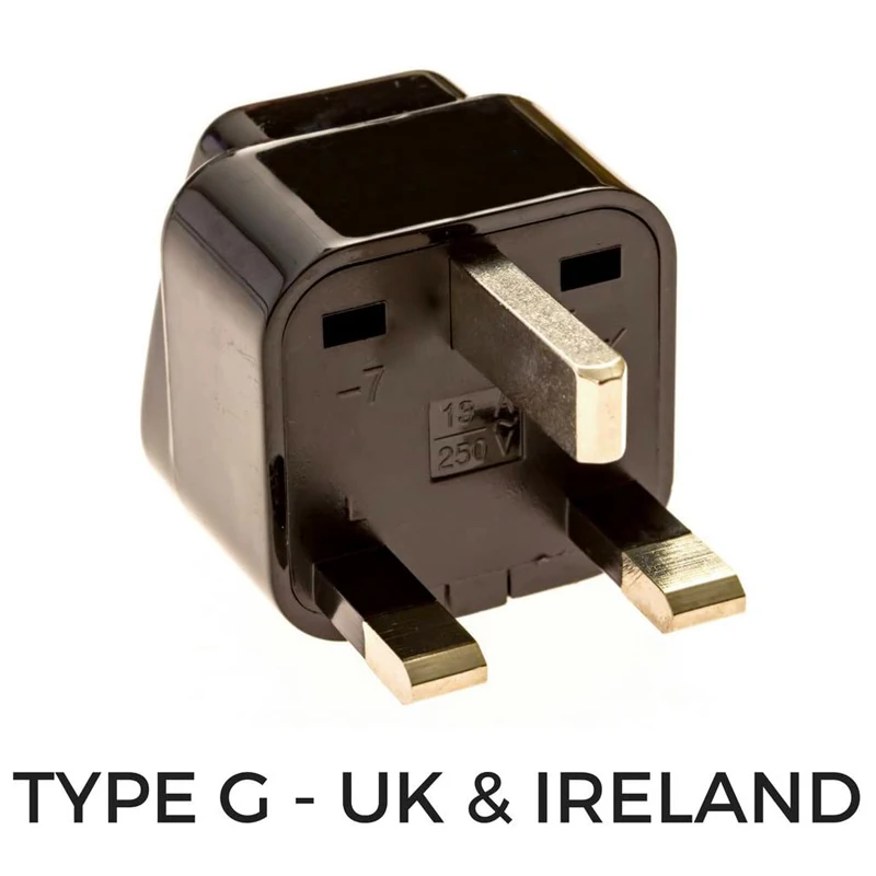 European Travel Adapter Plug Set Pack Of 4 Universal Outlet Adapters For All Of Europe Type C E to UK Switzerland Italy Germany