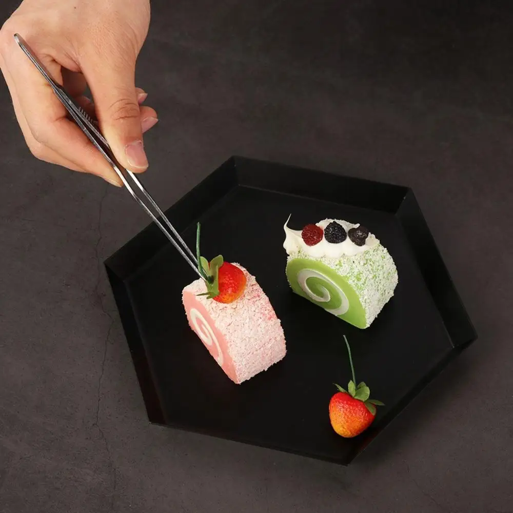Plating Serving Presentation Chef Grill Kitchen Tool Food Tweezer Pliers Barbecue Tongs BBQ Clip