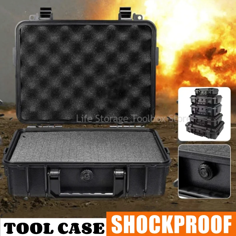 

Tool Box Waterproof Hard Carry Tool Case Organizer Hardware Storage Box Camera Photography Toolbox Safety Equipment Case