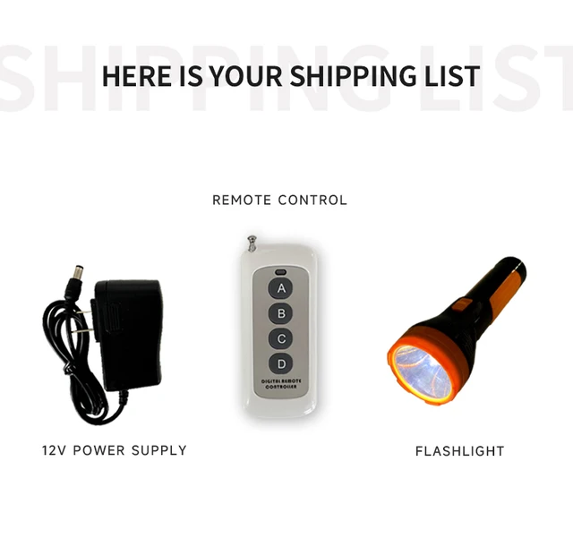 Escape Roomprop Remote Control Terror Smart Flashlight Flash