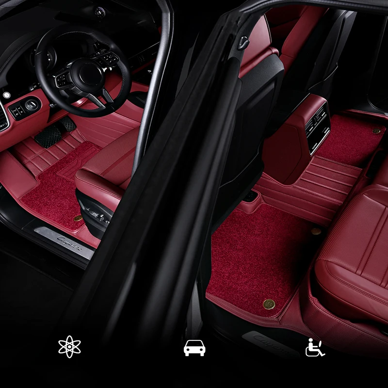 NAPPA Leather Car Floor Mats For BMW E39 1995 1997 1999 2001 2002 2003 2004 Auto Carpet Rugs Styling Interior Accessories