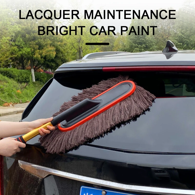 SEAMETAL Microfiber Car Duster Suit Adjustable Telescopic Car Cleaning Dusts Mop Bristles Brushes for Car Wash Accessories 6