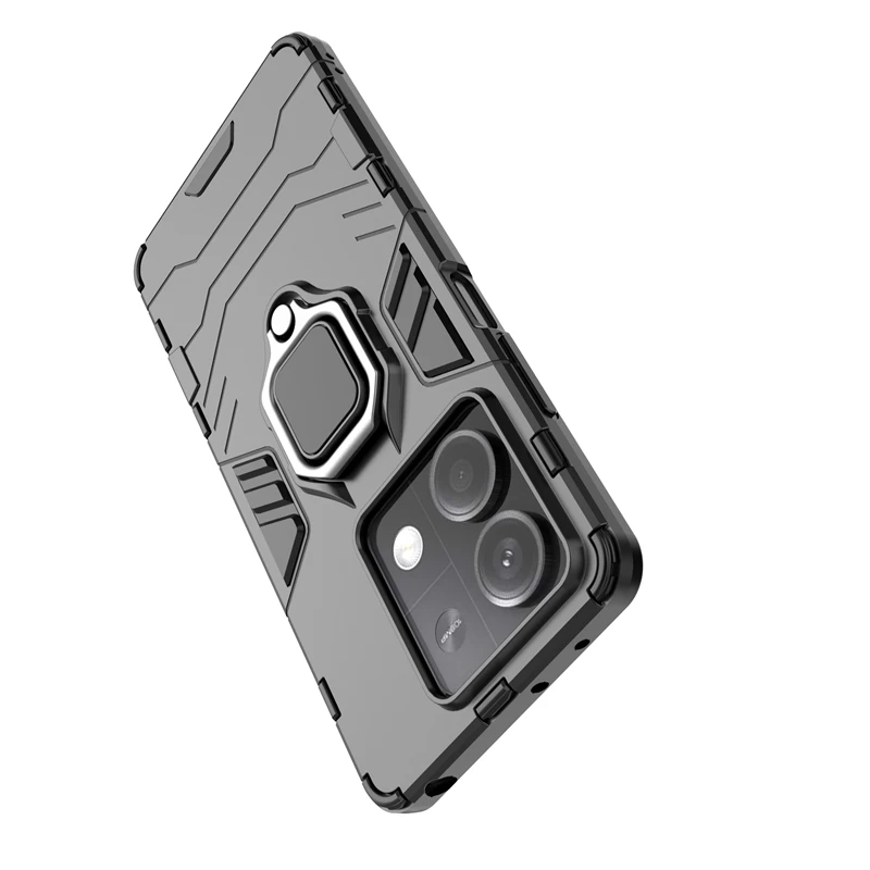 For 5G Case Cover Xiaomi Capas Shockproof Bumper Ring Magnetic Holder Fundas Redmi Note 13 Pro Plus_voghion.com