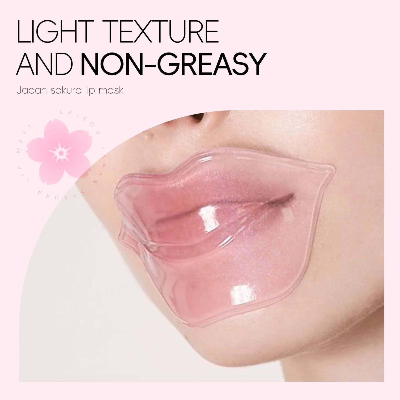 LAIKOU 5/10 قطعة ساكورا قناع الشفاه ترطيب ثبات مغذ...