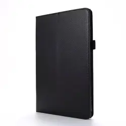 Premium PU Leather Magnetic Stand Cover for Samsung Galaxy Tab S4 10.5 Tablet (Black)