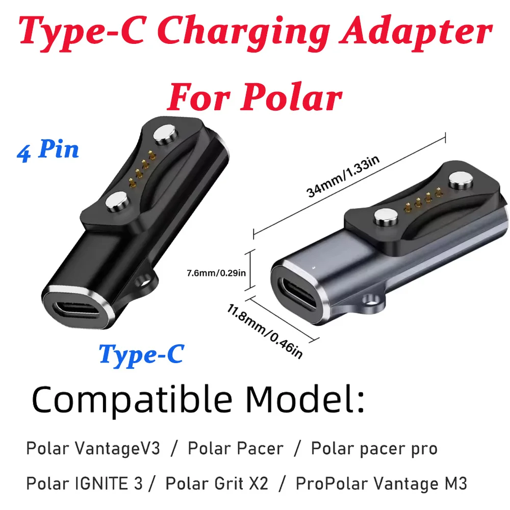 Universal Smartwatch Charging Dock with Type C Adapter Accessories