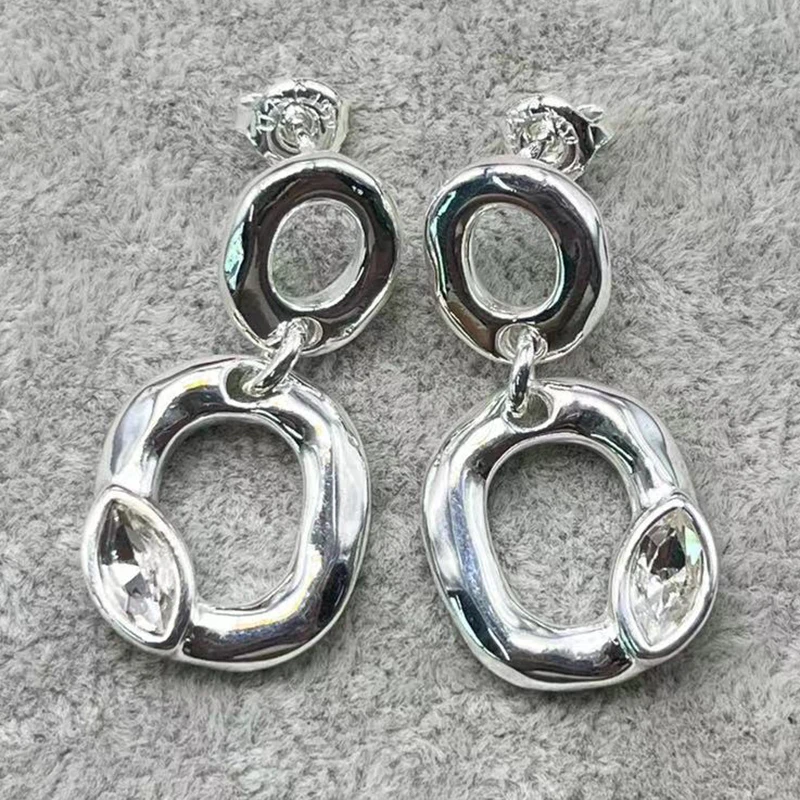 

Новинка 2023, Лидер продаж, изысканный и высококачественный драгоценный камень, модные женские серьги, ювелирные изделия, Подарочная сумка в Испании