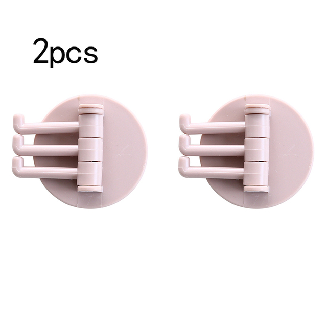 Branch Rotatable Seamless Adhesive Hook Strong Bearing Stick Hook Kitchen Wall Hanger Bathroom Kitchen supplies Hooks