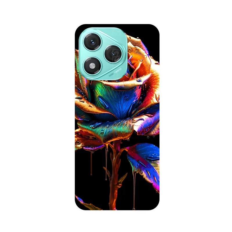 Floral Panda Silicone Soft Cover TPU Protective Case
