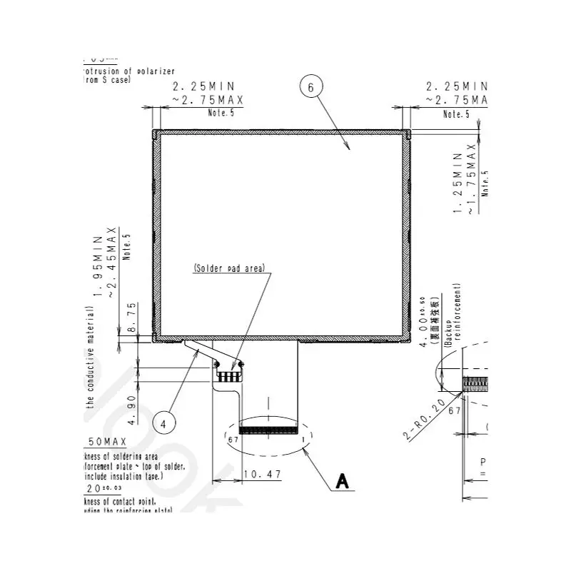 4.1 Inch TFT Lcd Panel Sunlight Readable Display Module COM41H4N08XLC 320x240 RGB Interface Full View Original For Industrial