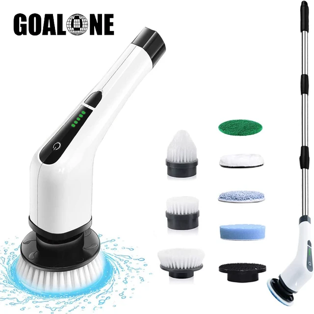 Automatic Spin Scrubber Cordless Electric Scrubber Electric Spin Scrubber  Handheld For Bathroom Wall Tiles Floor Bathtub Kitchen - AliExpress