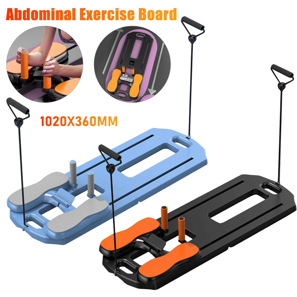 Abdominal Exercise Board Home Fitness Ab Rollers Non Slip Pilates Body Shaping Machine Foldable Push-up Board For Home Gym Sport
