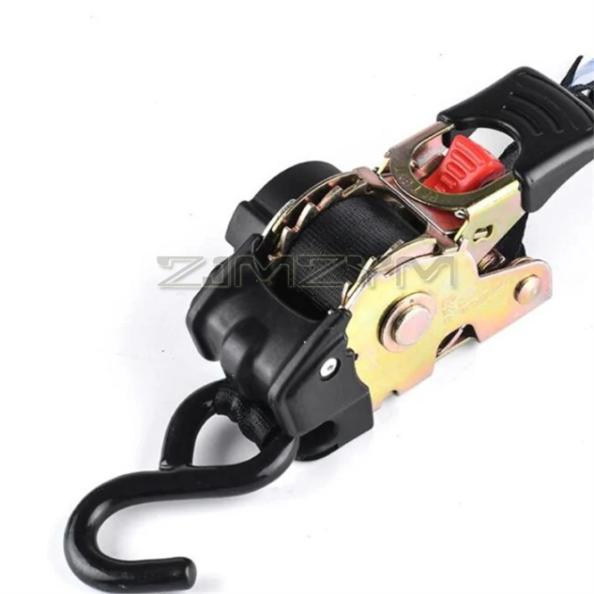 Household Luggage Fixing Tensioner Motorcycle Truck Thickening Wear-resistant Binding Fastener Tie Down Starp Belts Doule Hooks
