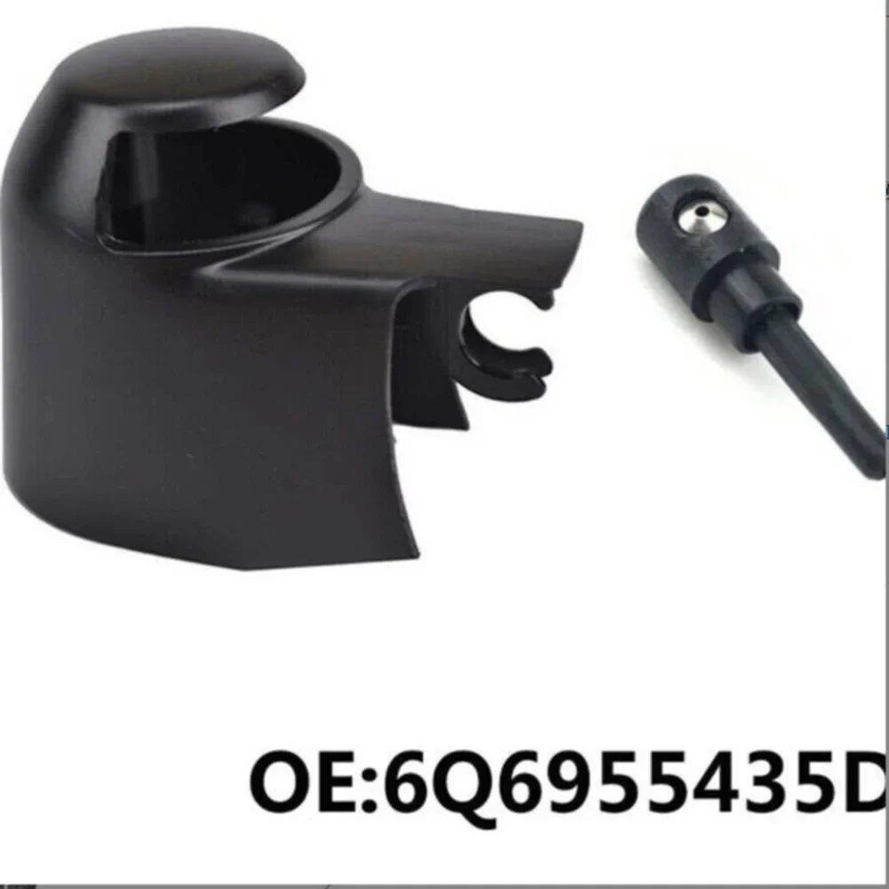 

Car Windshield Rear Wiper Arm Washer Cover Nozzle FOR B7 For GOLF For SKODA For Touran 6Q6955435D Black