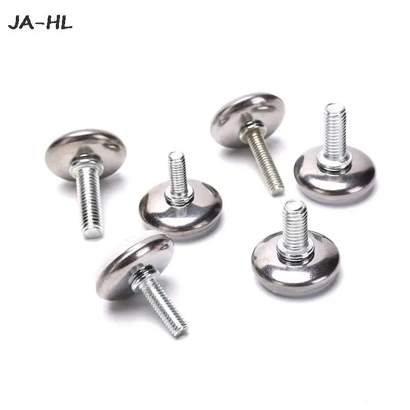 

4PCS M6 M8 15/20/25mm Adjustable Steel Furniture Legs Anti-slip Base Table high quality