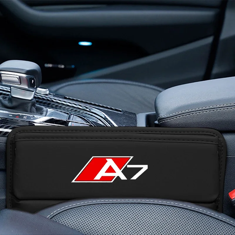 Portaoggetti Auto Audi A4 A5 A6 Q2 Q3 Q5 Q8 - Pelle, Riempimento Gap Sedile, Nero - Foto 9