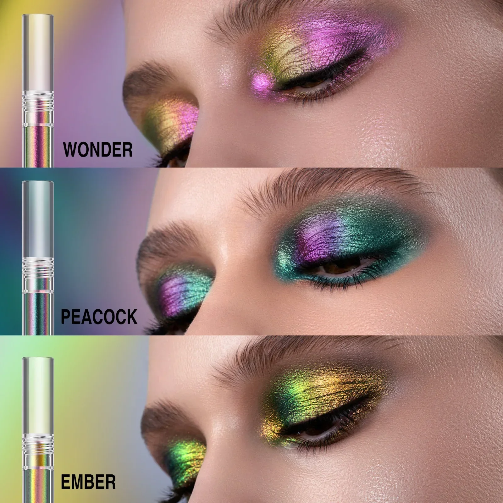 Eye Shadow 1pc Chameleon Liquid Eyeshadows Shiny Longlasting Duochrome Fashion Women Cosmetic