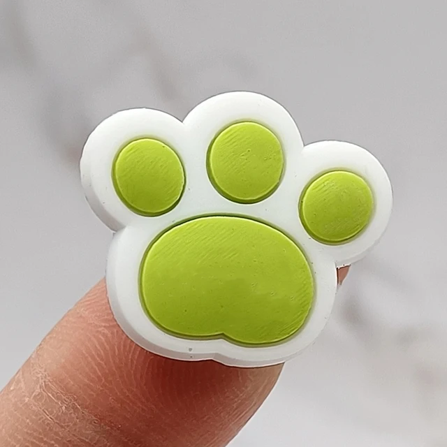 Cat Dog Paw PVC Shoe Buckle Accessories Funny DIY Colorful Animal Paws Shoes Decoration Jibz For Crocs Charms Kids Party Gift Q