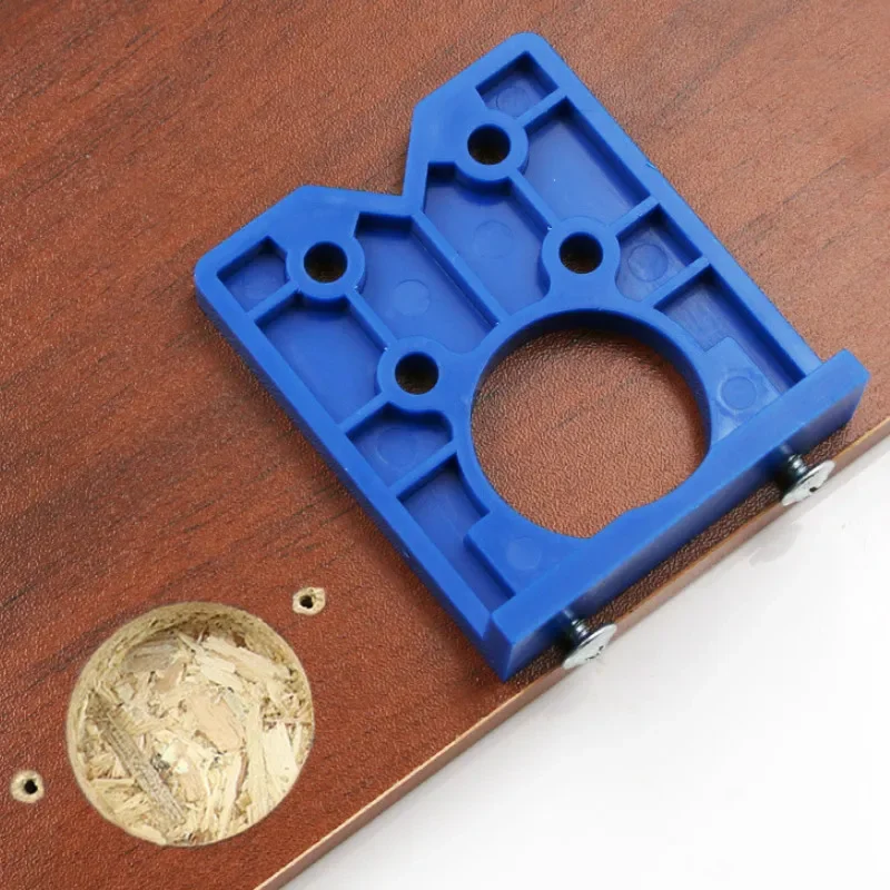 35mm Concealed Hinge Boring Jig Wood Furniture Door Cabinet Hinge Installation Tool Hole Drilling Guide for Carpentry ABS