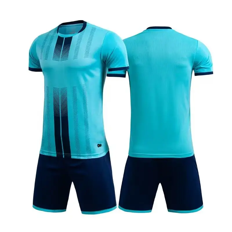Children Boys Soccer Football Uniforms Short Sleeve Kids Football Uniforms Soccer Tracksuit Jersey Kit