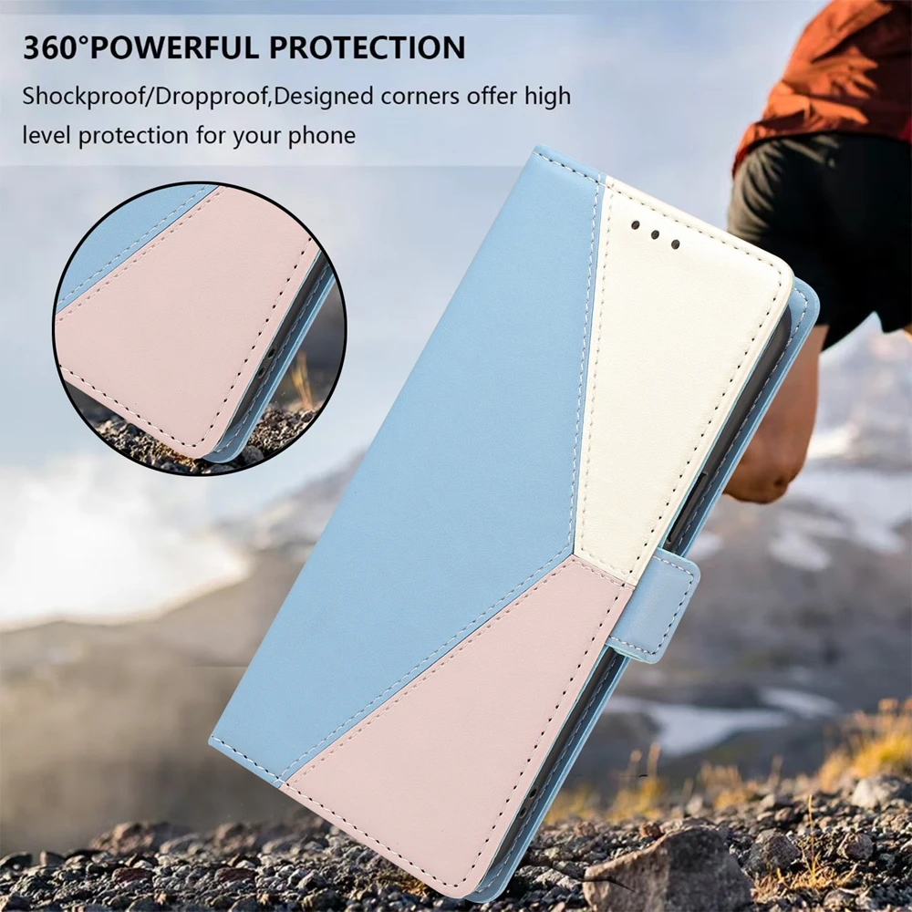 Sleek Magnetic Flip Leather Wallet Card Case