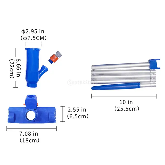 Medence Vákuumfejkészlet Szűrőzsák -Medence -Rendezvénytisztító A Földi Medencékhez Szökőkút Tisztítószerek - Image 5
