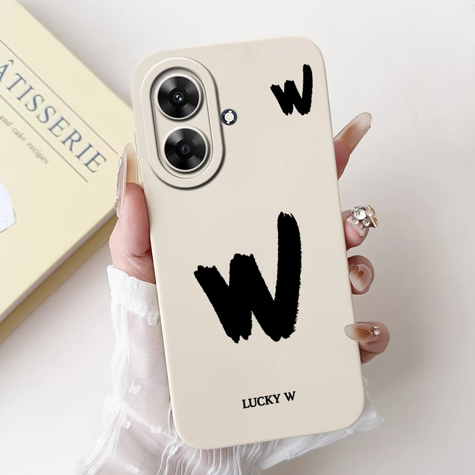 Cute Lucky Letters Soft Silicone Phone Case Cover - Stylish Protective s Coque