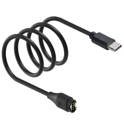 Universal USB - C Smartwatch Charger Cable - 3.3ft Durable Replacement Accessory (Black)
