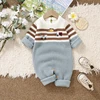 Baby Rompers Clothes Casual Crew Neck Long Sleeve Knit Newborn Boys Girls Jumpsuits Fall Winter Infant Sweaters Playsuits 0-18m